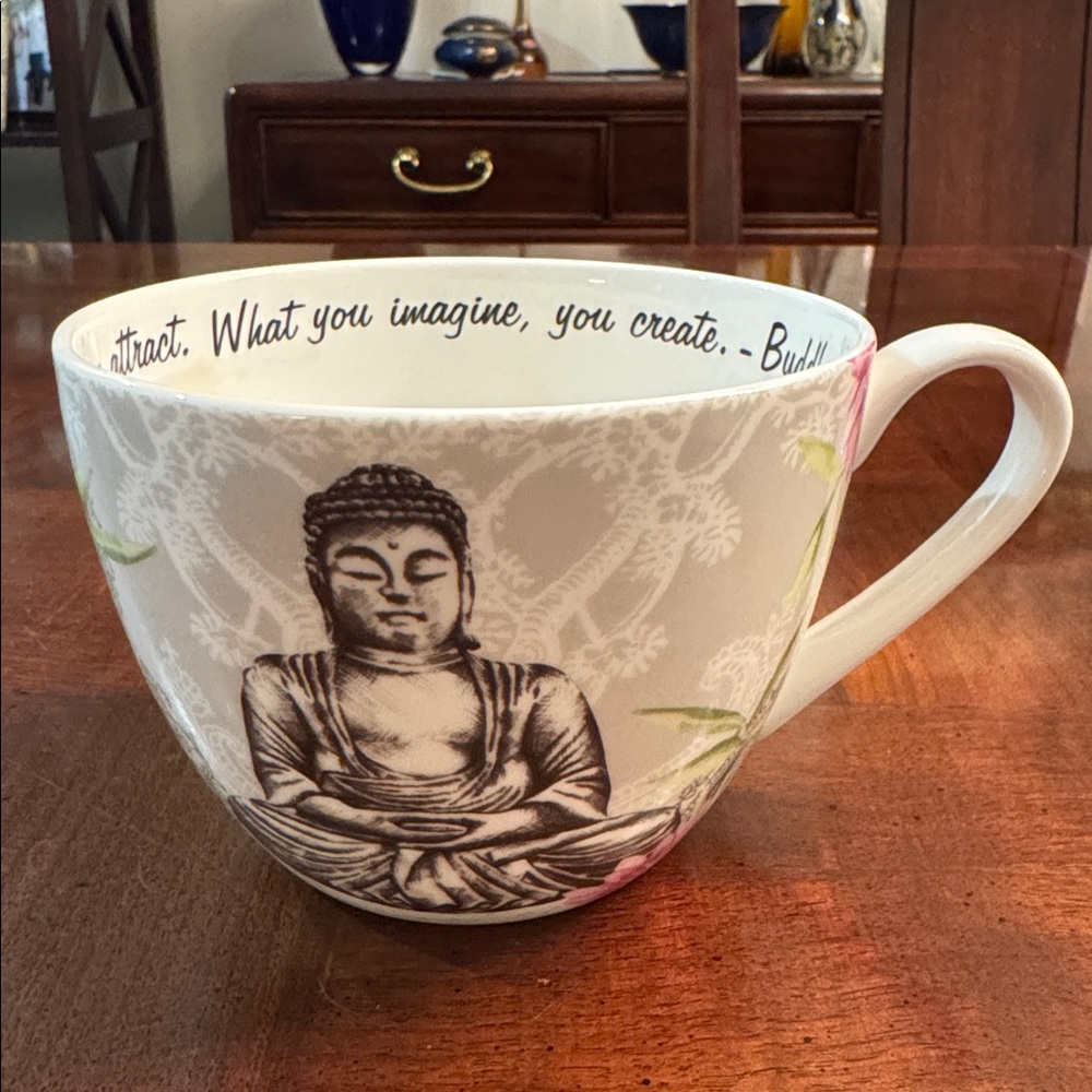 Portobello by Design Bone China Large 18 oz. Buddha Mug Cup